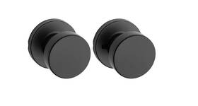 97200-892 Kwikset Passage Pismo Closet And Hallway Handle Matte Black Non Locking Round Knob