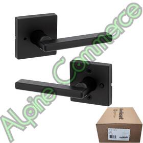 97300-913 Kwikset 1-set Halifax Privacy Bedroom And Bathroom Handle Matte Black