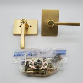 97403-112 Kwikset Halifax Entry Door Handle With Lock And Key Secure Keyed