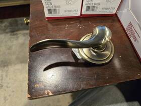 97880-753 Kwikset 97880-760 788tnl Tustin Dummy-left Hand Handle-antique Brass Lot Of 3