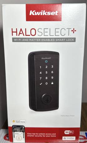 9801wifithrdtscr-514s Kwikset 9801wifithrdtscr-s Halo Single Cylinder Keyless Entry - Black