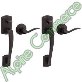 98150-014 Kwikset 2-sets Prescott Signature Series Handle Venetian Bronze