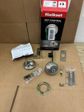 98160-009 Kwikset Key Control Deadbolt Satin Nickel Missing Keys