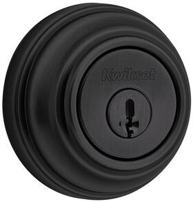 985-514s.strkp Kwikset 985-s.strkp 980 Double Cylinder Keyed Entry Deadbolt - Black