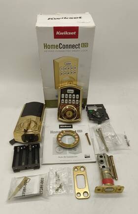 98690-003 Kwikset Home Connect 620 Smart Lock Deadbolt Z-wave - Brass For Parts Read