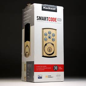98880-006 Kwikset Smartcode 888 Touchpad Electronic Deadbolt Polished Brass - No Keys