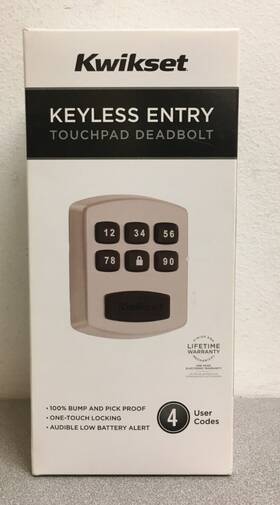 99050-003 Kwikset 905 Keyless Entry Touchpad Deadbolt In Satin Nickel