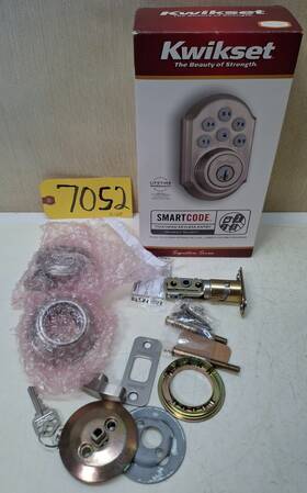 99090-002 Kwikset Smartcode Touchpad Electronic Deadbolt Satin Nickel Smart Key