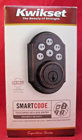 99090-003 Kwikset Brand New Smartcode 909 Smart Deadbolt Lock Venetian Bronze - Free Ship