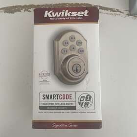 99090018 Kwikset Smartcode 909 Single Cylinder Satin Nickel Electric Deadbolt Parts Only