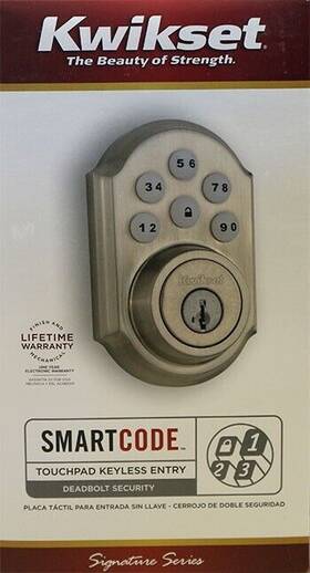 99100-016 Kwikset Signature Series Smartcode Touchpad Keyless Entry Deadbolt New