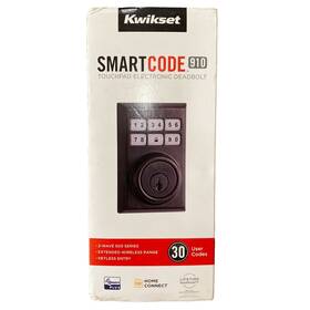 99100-083 Kwikset Smartcode Electronic Deadbolt Smartkey Re-key And Z-wave Bronze
