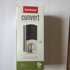 99140-139 Kwikset Convert Zigbee 3.0 Electronic Smart Lock - Satin Nickel Finish Sealed