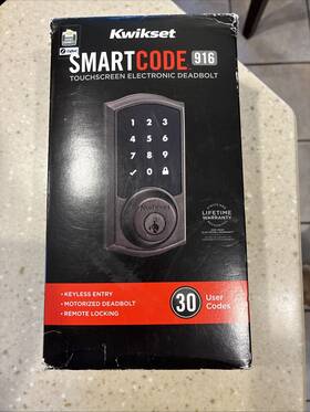 99160-032 Kwikset Smartcode 916 Zigbee Deadbolt Door Lock Home Connect Smart