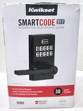 99170-004 Kwikset Smartcode 917 Keyless Smartkey Iron Black - Parts/repair