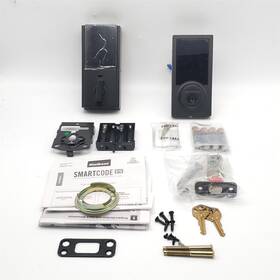99180-012 Kwikset Homeconnect 918 Contemporary Z-wave Touch Lock Matte Black