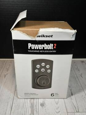 992400-003 Kwikset Powerbolt 240 Electronic Keypad Deadbolt Satin Nickel Ob