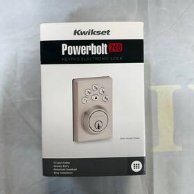 992400-010 Kwikset Powerbolt 240 Keypad Electronic Lock Satin Nickel Finish