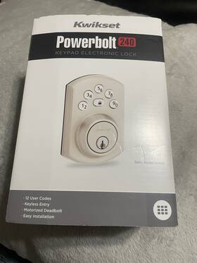 992400011 Kwikset Powerbolt 240 Electronic Deadbolt 5-button Keypad New Sealed