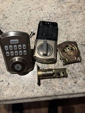 992500-002 Kwikset Powerbolt 250 Keypad Electronic Deadbolt Door Lock Parts Only