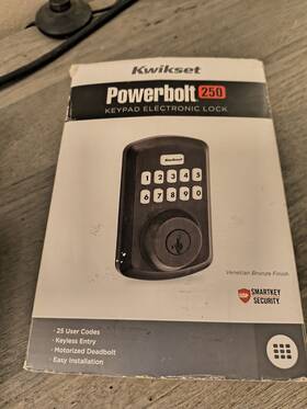 992500-003 Kwikset Powerbolt 250 Keypad Electronic Lock Venetian Bronze