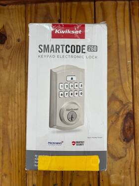 992600-002 Kwikset Smartcode 260 Keypad Electronic Lock Satin Nickel M