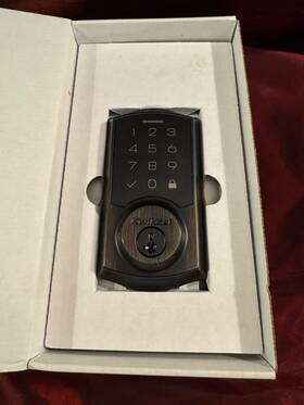 992700-003 Kwikset Read Smartcode 270 Electronic Deadbolt - Bronze