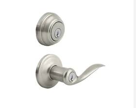 992tnl Kwikset Tustin 992 Entry Lever Double Cylinder Deadbolt Keyed On Both Sides
