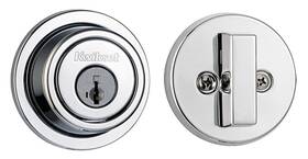 993-rdt-26-smt-cp-scal Kwikset Contemporary Round Single Cylinder Smartkey Deadbolt Polished Chrome