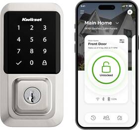 99390-001 Kwikset Halo Touchscreen Wi-fi Smart Lock Deadbolt Smartkey