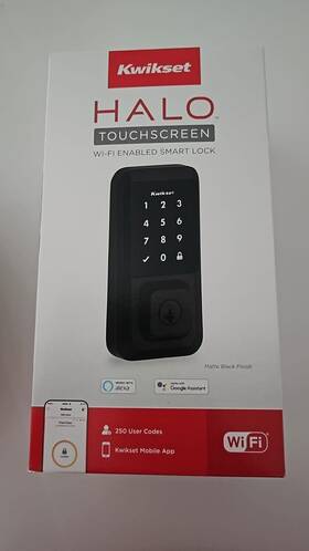 99390-005 Kwikset Halo Touchscreen Wi-fi Enabled Smart Lock Iron Black