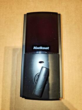99590-004 Kwikset Electronic Smart Lock Inside Cover With Battery Door Black
