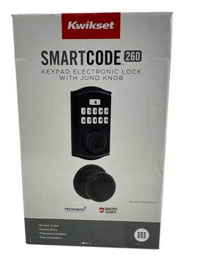 99690-022 Kwikset Smartcode 260 Keypad Electronic Lock With Juno Door Knob Ob