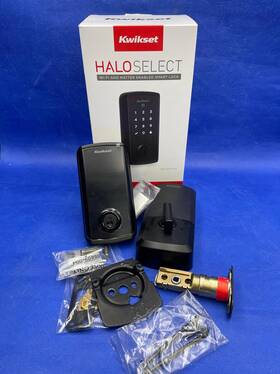 998000-004 Kwikset Halo Select Smart Lock Keyless Entry Door Matte Black Finish