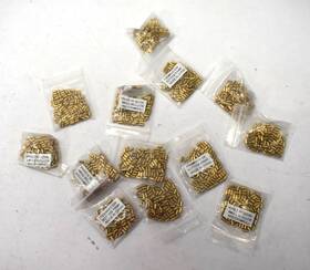 Ka31034 Kwikset Lot Of 1300 #1 Bottom Pins Gold .172 Inch Unfinished Brass