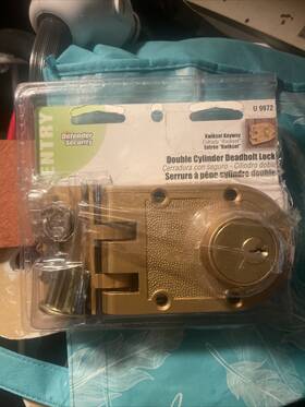 U9972 Kwikset Keyway Double Cylinder Deadbolt Lock