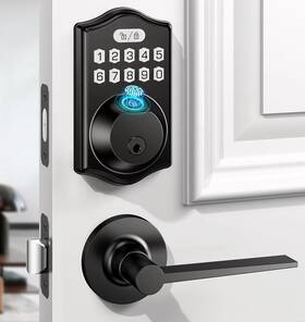 Kxzcctie 757876939025 Keyless Entry Door Lock Deadbolt With Handle Setfront Smart Locks For Front