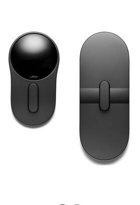 C2-eb1-ib1 Latch Cylindrical Electronic Deadbolt For Apartment Entry Doors Black
