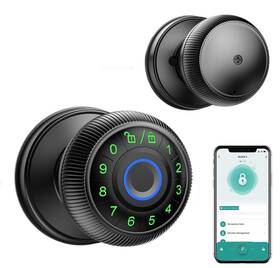 Lax-kn01b Laxre Fingerprint Smart Door Lock With Bluetooth Biometric Room Lockfront Doo
