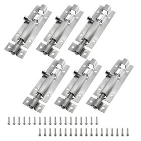 Ldexin210121-0021 Ldexin 6pcs Door Security Slide Latch Lock 3 Inch/75mm Barrel Bolt With Solid Heavy