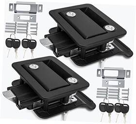 Leimo Kparts 706409690582 Rv Camper Door Latch Lock 100% Metal Replacement Kit 2 Pack