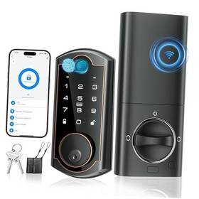St380 Lingdu 799904413947 Smart Door Knob Lock Keyless Entry For Front Digital Keypad Fingerprint
