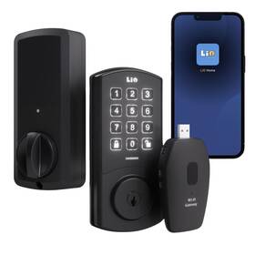Lio Home 719325304800 Smart Deadbolt Lock With Wifi &keypad Passcode Keyless Entry App Remote Con