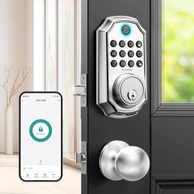 Lndu 313022850806 Keyless Entry Door Lock With Handle App Control Front Set Ent