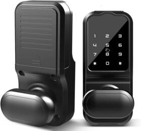 Lock 744110552768 Keyless Entry Door - Smart Deadbolt With Bluetooth App Electronic Key