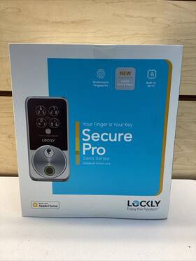 Lock & 810055604371 Lockly Secure Pro Zeno Series Satin Nickel Deadbolt Wifi Smart Apple Home