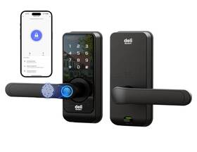 Bodl9hgf32 Lock & Deli Security Smart Fingerprint Lever A3