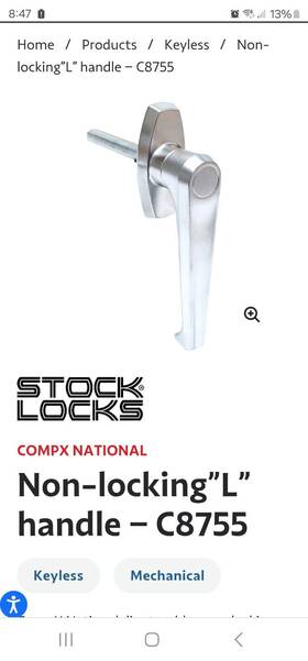 C8755 Lock & Stock Locks Handle Latch