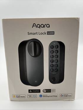 El-d02e Lock & Aqara Smart U200 Fingerprint Keyless Door Entry Keypad Black