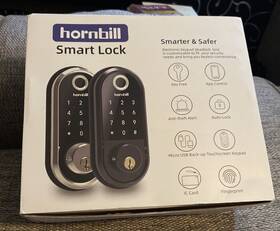 Hbus-zns-y001-sil Lock & Hornbill Smart Electronic Fingerprint Keyless Entry Model